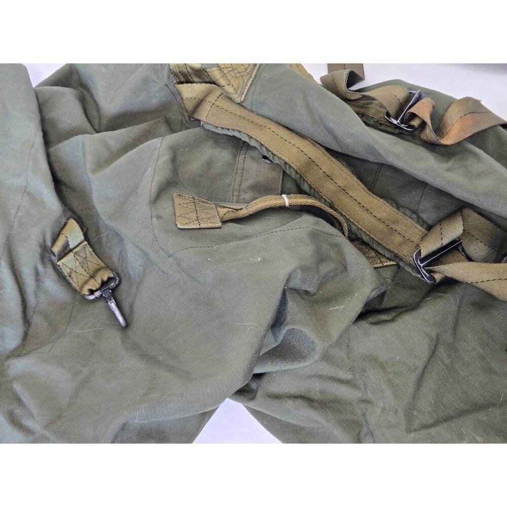 Vintage‎ US Army Nylon Duffel Bag Military Green Canvas Type II